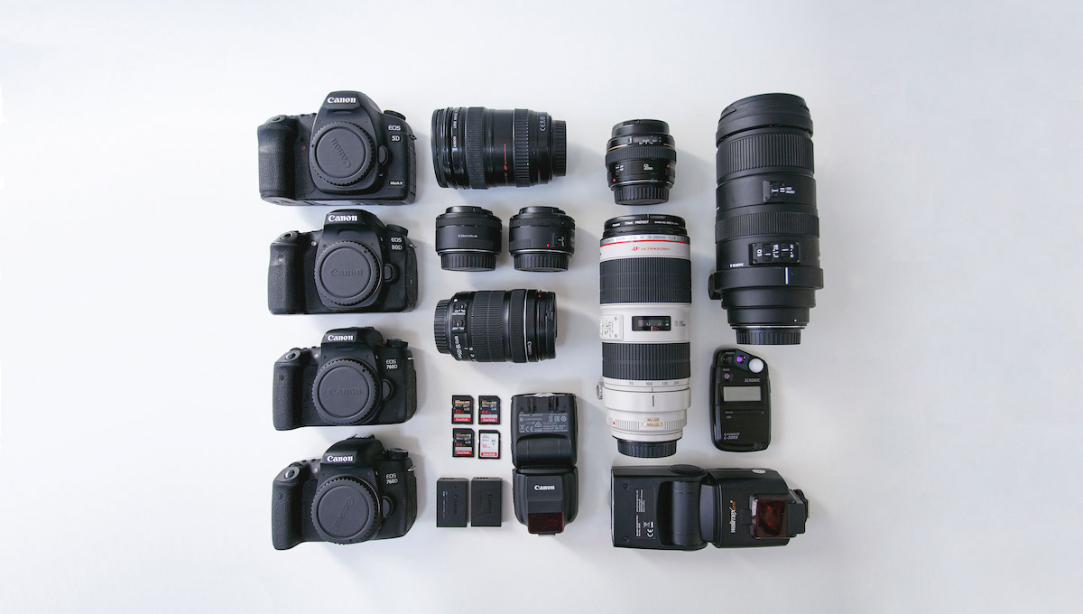 equipamento fotográfico